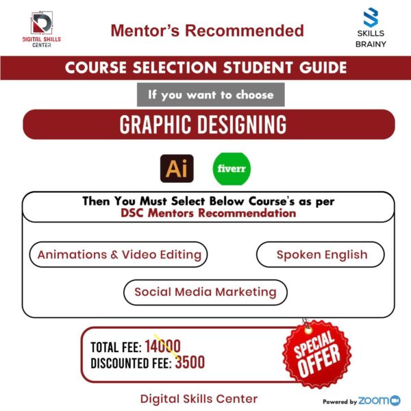 Graphic Designing + Mentor’s Deal (4-in-1 Skills Pack)