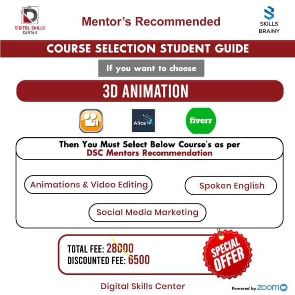 3D Animation Mastery + Mentor’s Deal (4-in-1 Skills Pack)